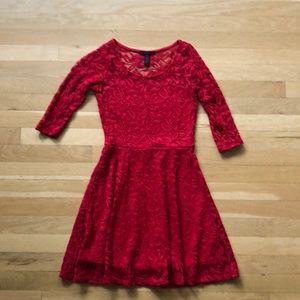 Material Girl Juniors XS Red Dress